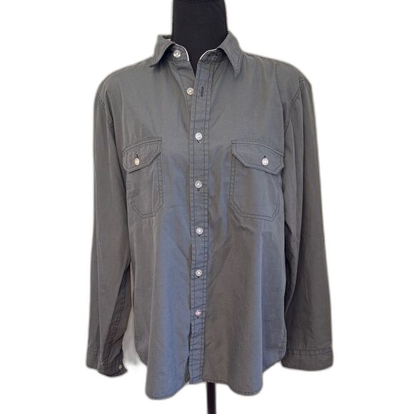 Men’s Billabong Gray button down. Size Med - Picture 1 of 8